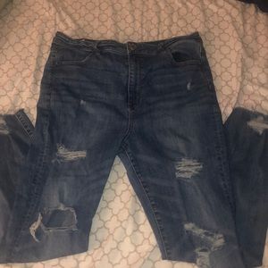 American eagle super stretch x jeans high rise